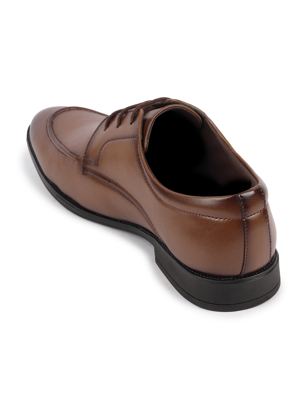 Shop Men Tan Formal Office Comfort Lace-Up Derby Shoes Online.