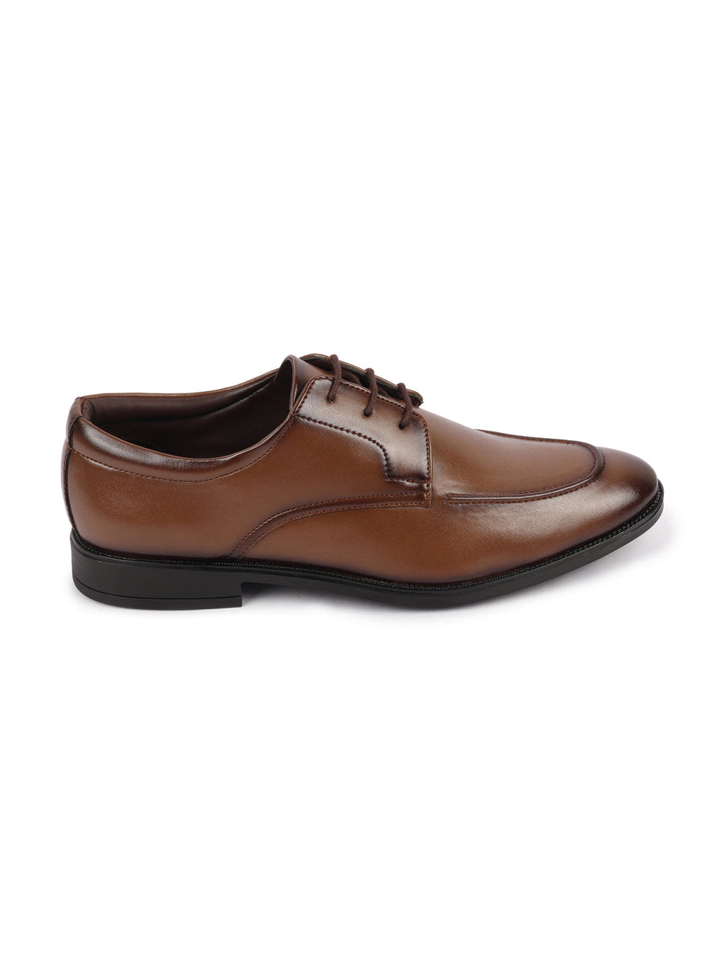 Shop Men Tan Formal Office Comfort Lace-Up Derby Shoes Online.