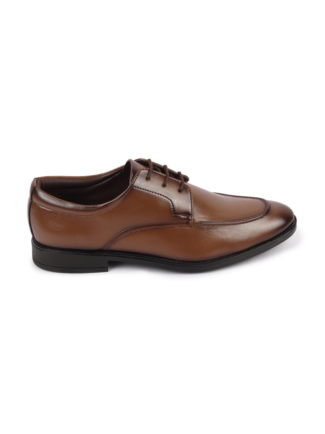 Shop Men Tan Formal Office Comfort Lace-Up Derby Shoes Online.