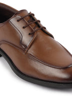 Shop Men Tan Formal Office Comfort Lace-Up Derby Shoes Online.