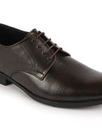 Shop Men Tan Party Formal Office Genuine Leather Lace Up Shoes Online.