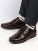 Men Brown Formal Office Genuine Leather Lace Up Shoes