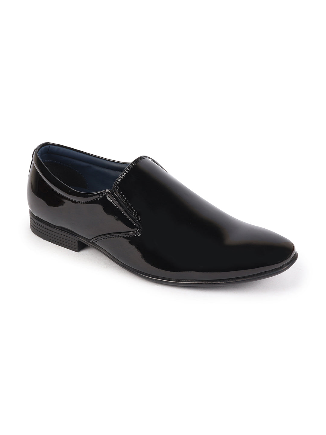Shop Men Black Patent Leather Party Formal Office Slip On Shoes Online.