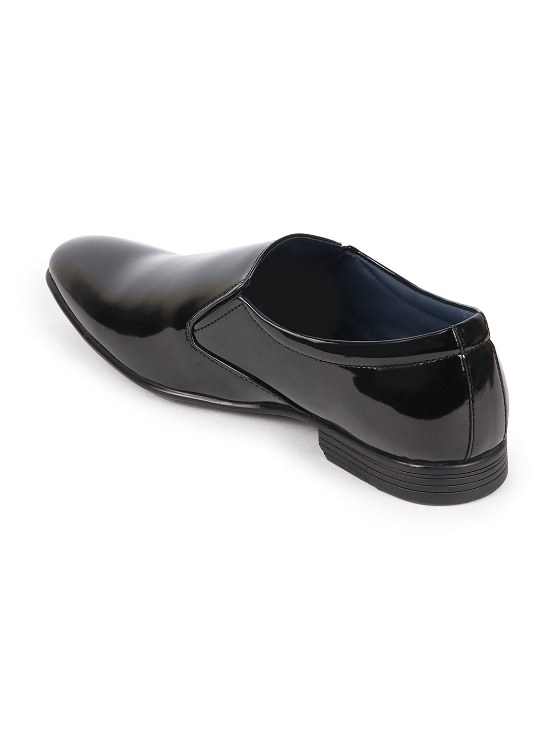 Shop Men Black Patent Leather Party Formal Office Slip On Shoes Online.