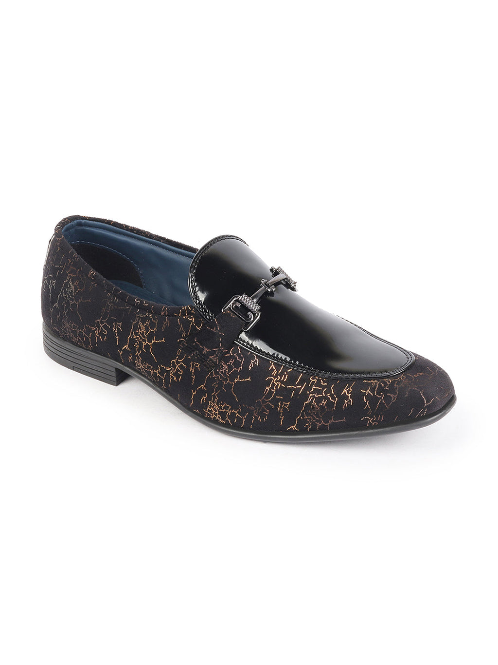 men black party formal velvet horsebit buckle slip on loafer shoes