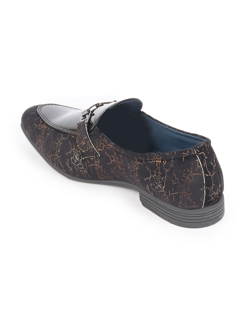 men black party formal velvet horsebit buckle slip on loafer shoes