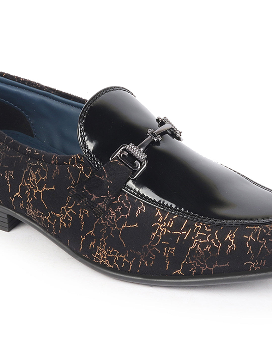 men black party formal velvet horsebit buckle slip on loafer shoes