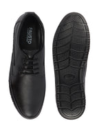 Shop Men Black Genuine Leather Formal Office Lace Up Derby Shoes Online.