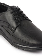 Shop Men Black Genuine Leather Formal Office Lace Up Derby Shoes Online.