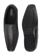 Shop Men Black Genuine Leather Office Formal Slip On Shoes Online.