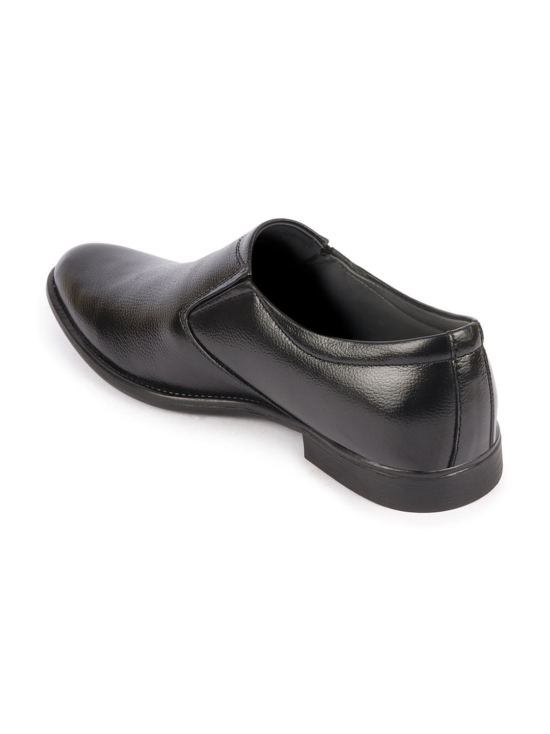 Shop Men Black Genuine Leather Classic Formal Office Slip On Shoes Online.