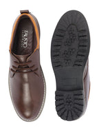Shop Men Brown Genuine Leather Broad Feet Formal Lace Up Shoes with TPR Welted Sole Online.