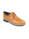 Shop Men Tan Genuine Leather Broad Feet Formal Lace Up Shoes with TPR Welted Sole Online.