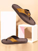Men Brown/Tan Casual Slip-On Slippers