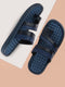 Men Navy Blue Casual Slip-On Slippers