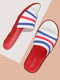 Men Red/Blue Casual Slip-On Flip-Flops