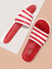 Men Red Casual Slip-On Flip-Flops