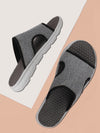 Men Grey Casual Slip-On Slider Flip-Flops