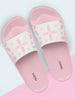 Women Pink/White Outdoor Slider Flip Flops
