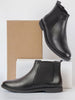 Men Black High Ankle Slip On Outdoor Fashion Winter Chelsea Boots