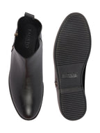 Shop Men Black High Ankle Zipper Closure Fashion Trend Classic Work Boots Online.