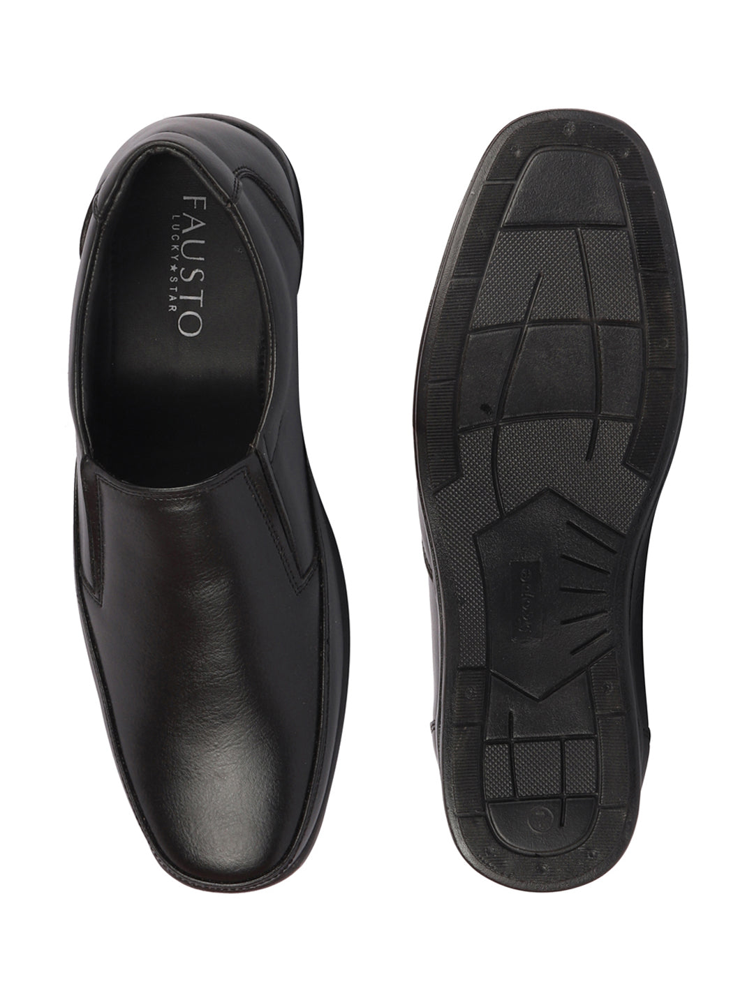Shop Men Black Formal Office Dress Comfort Slip On Shoes Online.