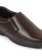 Shop Men Brown Formal Office Dress Comfort Slip On Shoes Online.