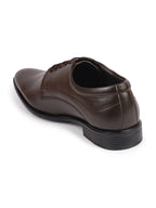 men brown formal office dress lace up derby shoes