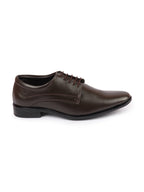 men brown formal office dress lace up derby shoes