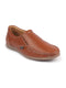 Men Tan Side Stitched Casual Comfort Slip On Loafer Shoes