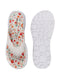 Women White Floral Slippers & Flip Flops