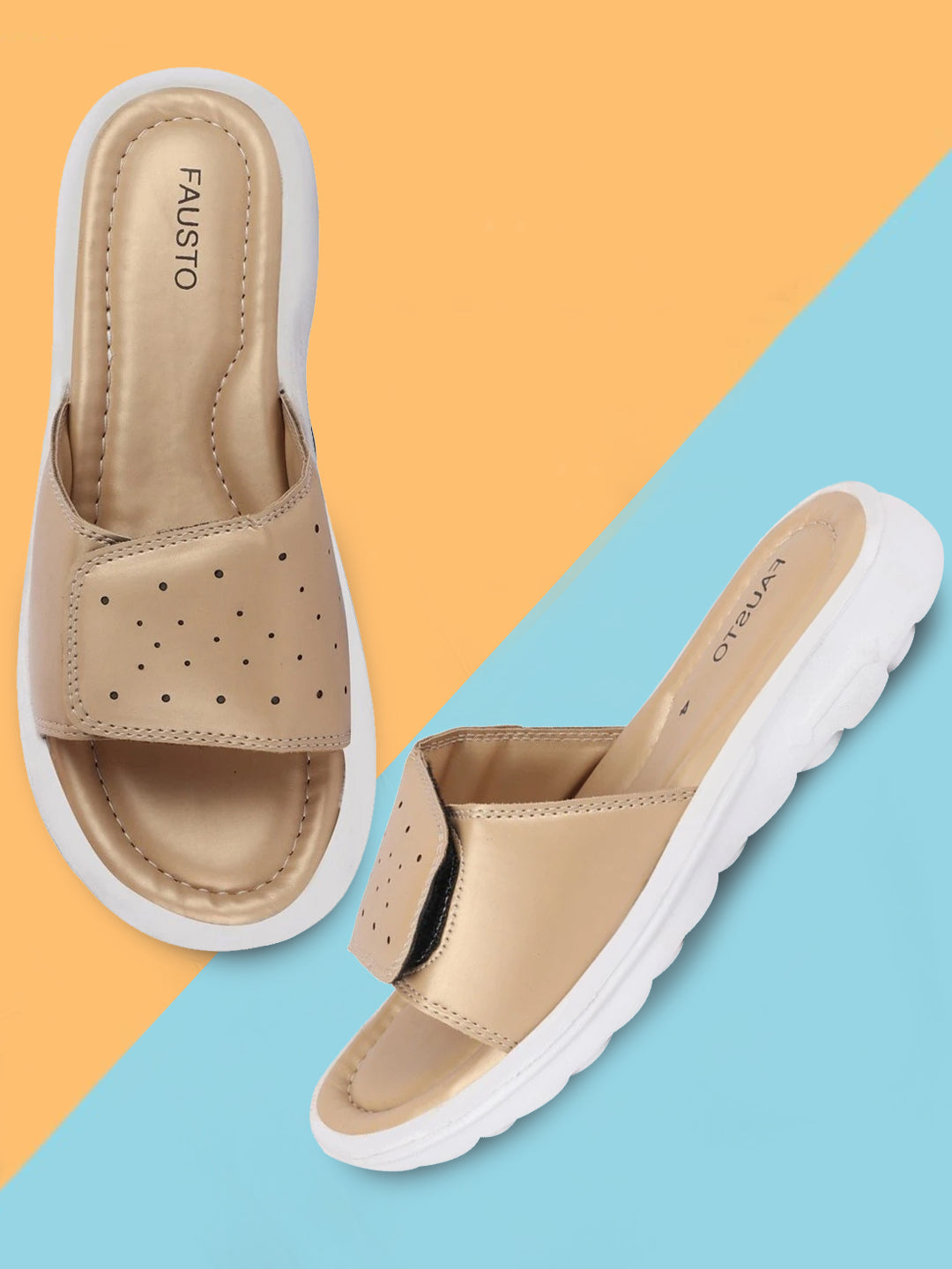 Beige best sale slippers womens