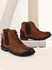 Men Tan Outdoor Chelsea Leather Boots