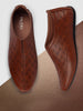 Men Brown Ethnic Slip-On Shoe Style Jutis & Mojaris