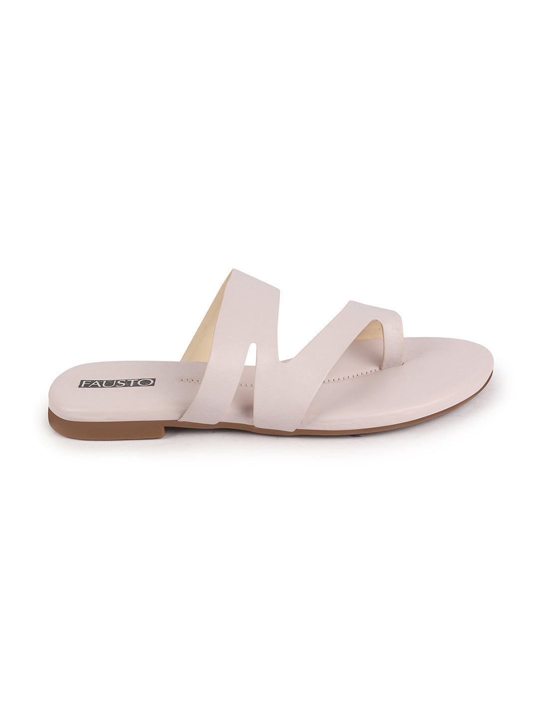 Shop Women Lavender Toe Ring Slip On Flats Slippers Online.