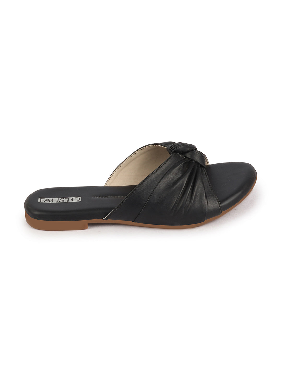 flats for women black