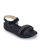 Shop Women Blue Open Toe Multi Color Strap Platform Woven Design Slip On Sandals Online.