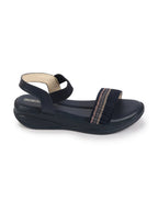 Shop Women Blue Open Toe Multi Color Strap Platform Woven Design Slip On Sandals Online.