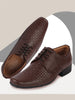 Men Brown Formal Leather Lace Up Shoes
