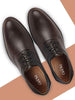 Men Brown Lace Up Welted Oxford Shoes