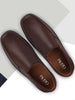 Men Brown Formal Leather Slip On Shoes