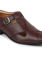Shop Men Brown Peshawari Leather Sandals Online.