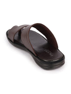 Shop Men Brown Daily Indoor Outdoor Multi Strap Slip On Toe Ring Slipper Online.