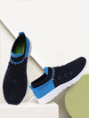 Men Blue Sports Slip-On Walking Shoes