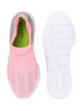 Women Pink/Grey Sports Slip-On Walking Shoes