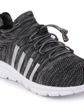 Men Dark Grey Sports Lace-Up Outdoor Running Shoes