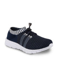 Women Blue Sports Lace-Up Outdoor Running Shoes