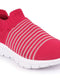 Women Pink Knitted Sports Walking Shoes