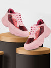 Women Pink Sports & Outdoor Lace Up Running Shoes