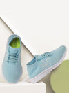 Women Sky Blue Sports & Outdoor Lace Up Running Shoes